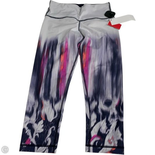 Athletic Leggings Capris By Lululemon In Purple & White, Size: S