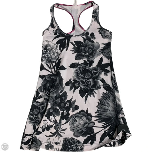 Athletic Tank Top By Lululemon In Black & White, Size: S