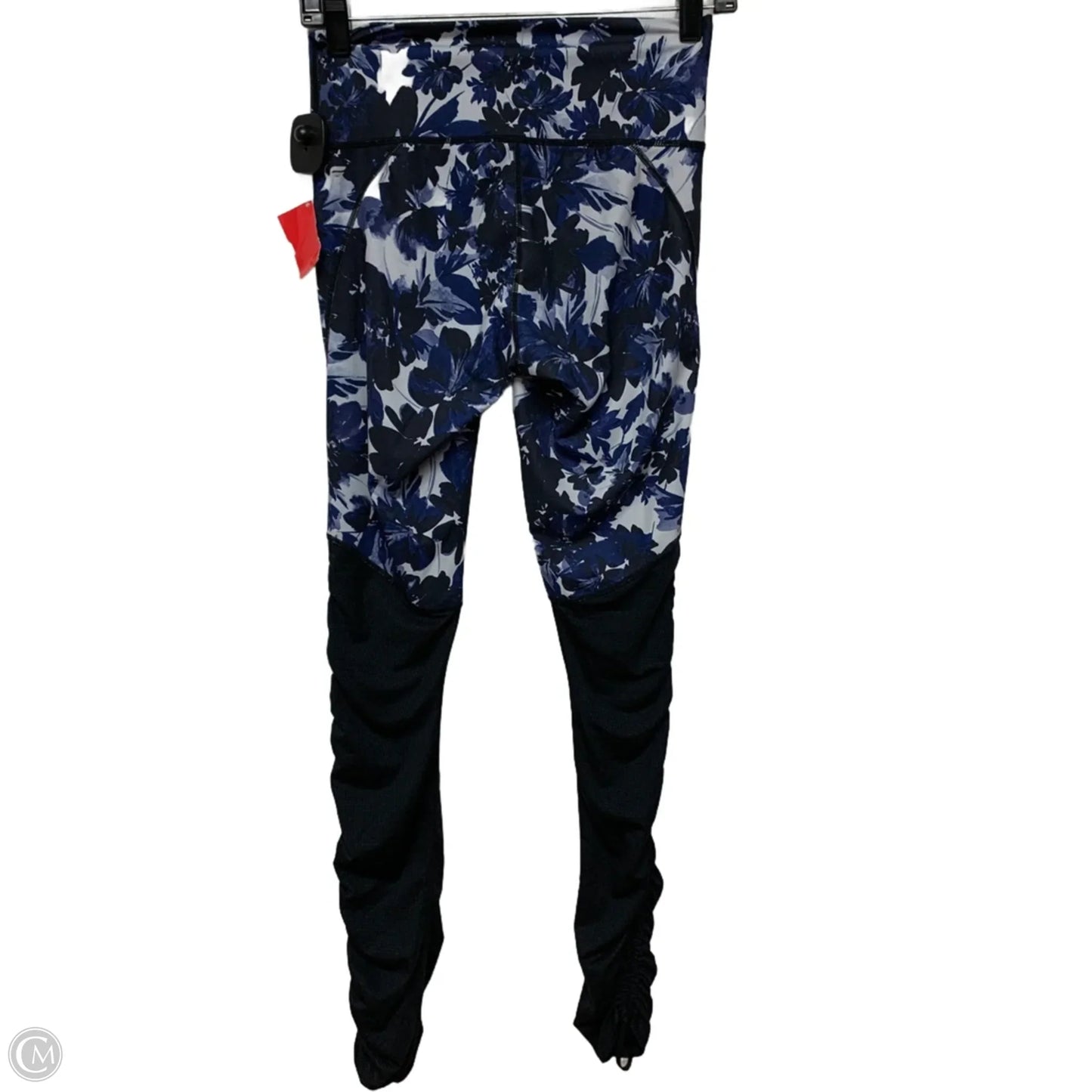 Athletic Leggings By Fabletics In Black & Blue, Size: S