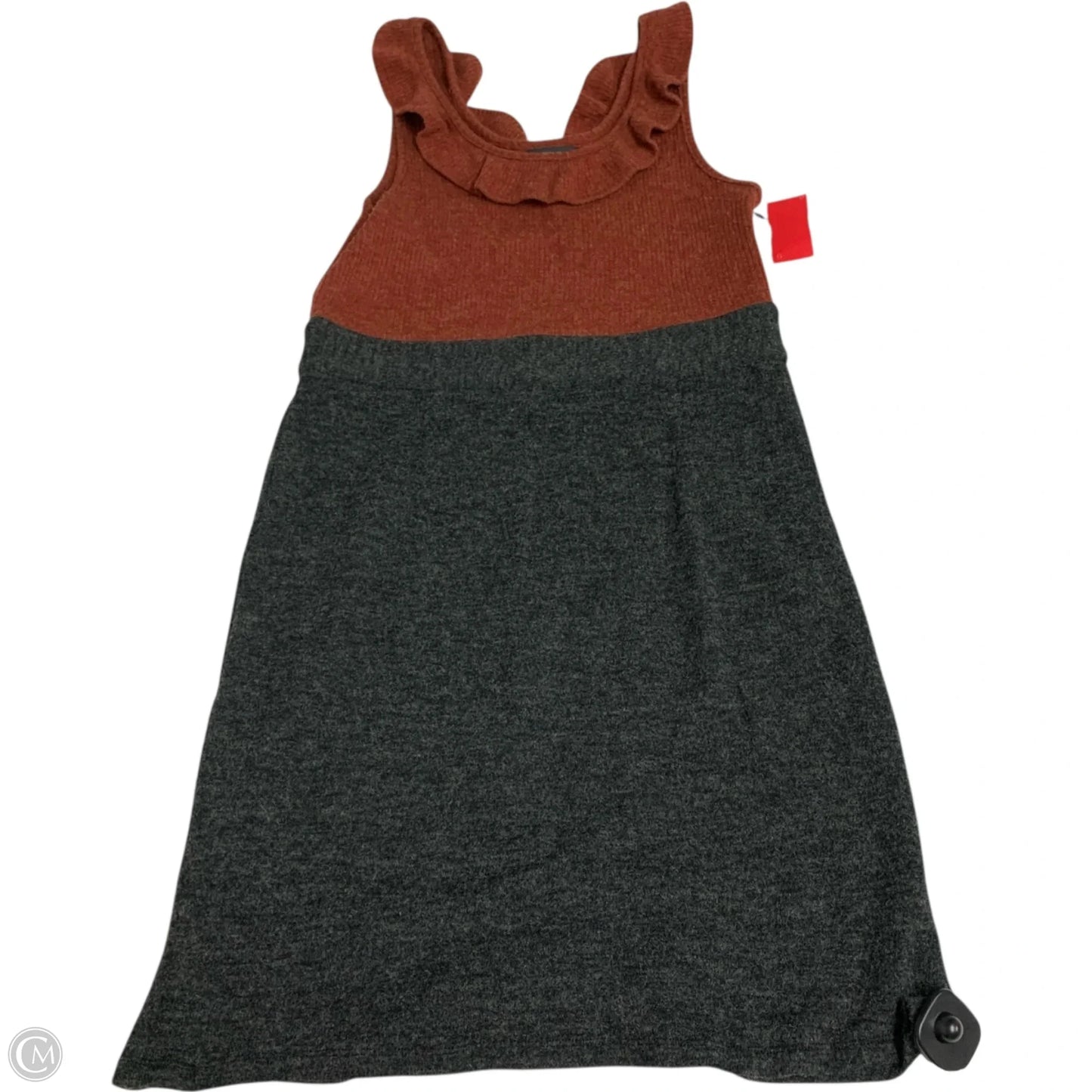 Dress Casual Short By Thml In Grey & Red, Size: L