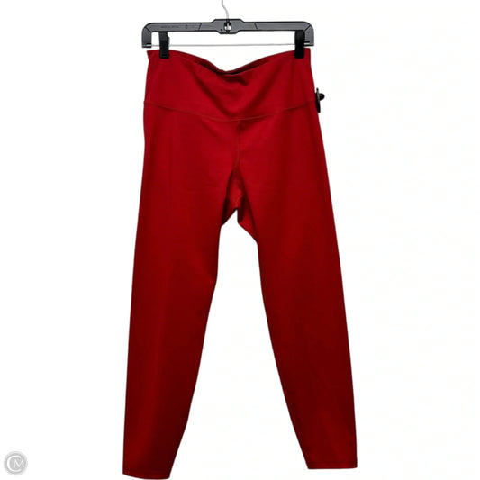 Athletic Leggings By Old Navy In Red, Size: L