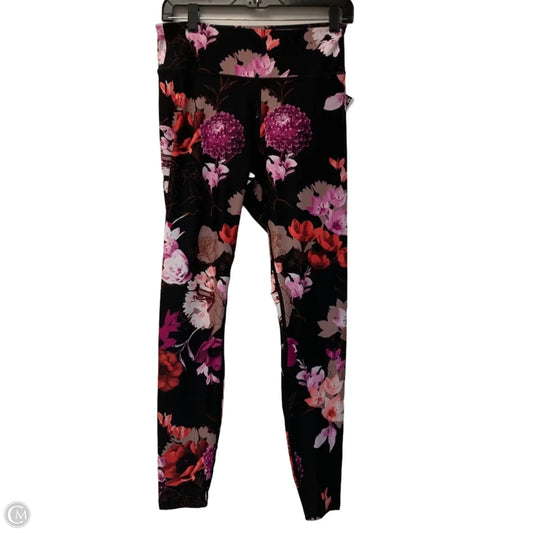 Athletic Leggings By Fila In Black & Purple, Size: M