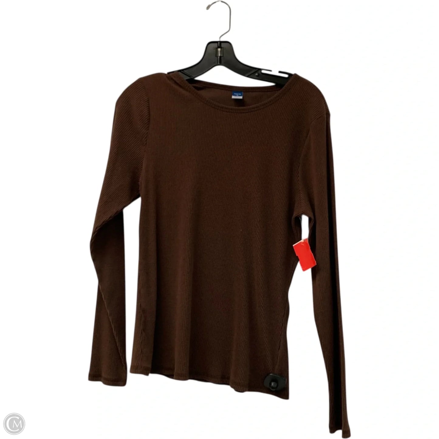 Top Long Sleeve By Old Navy In Brown, Size: Xl