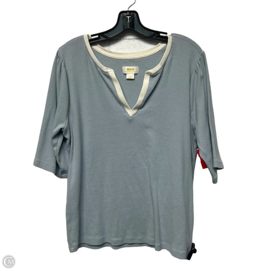 Top Short Sleeve By Maeve In Blue, Size: Xl