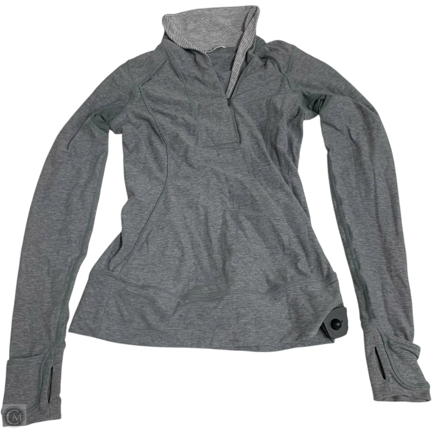 Athletic Jacket By Lululemon In Grey, Size: S
