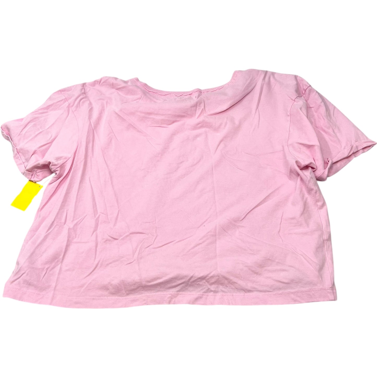 Top Short Sleeve By VU + Barbie In Pink, Size: 2x