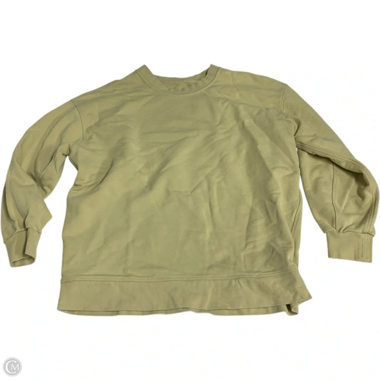 Athletic Sweatshirt Crewneck By Lululemon In Yellow, Size: M