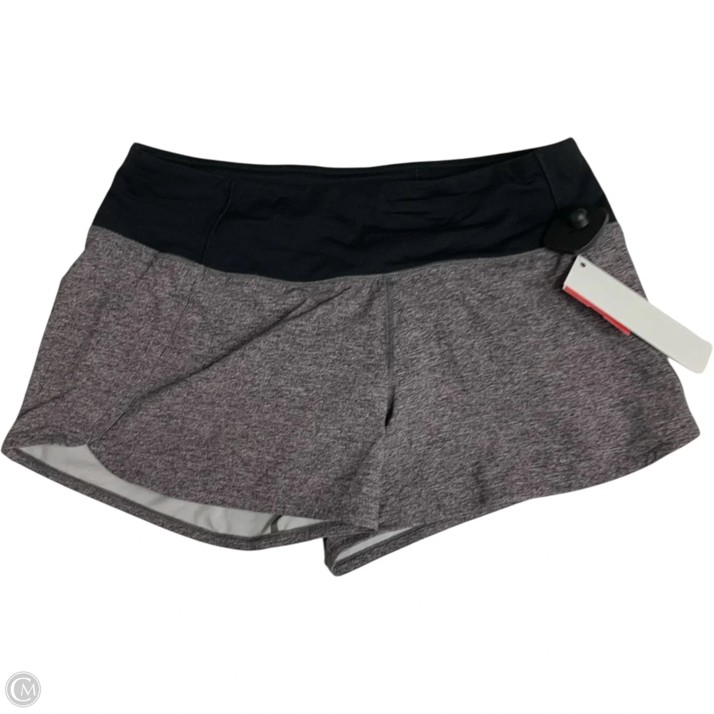 Athletic Shorts By Lululemon In Black & Grey, Size: S