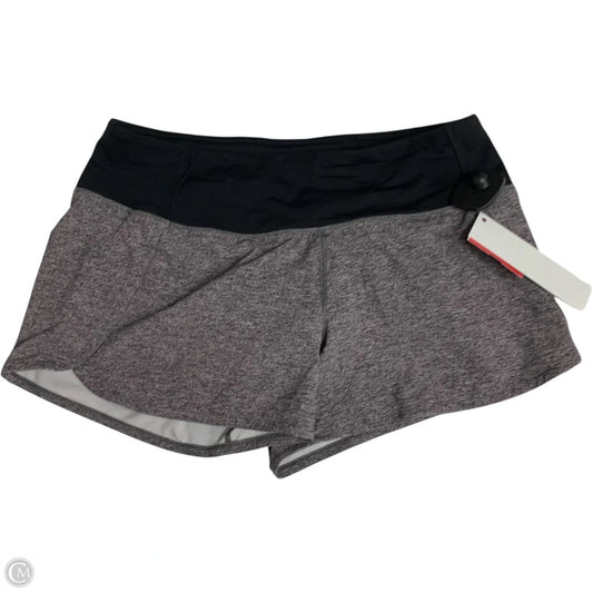 Athletic Shorts By Lululemon In Black & Grey, Size: S