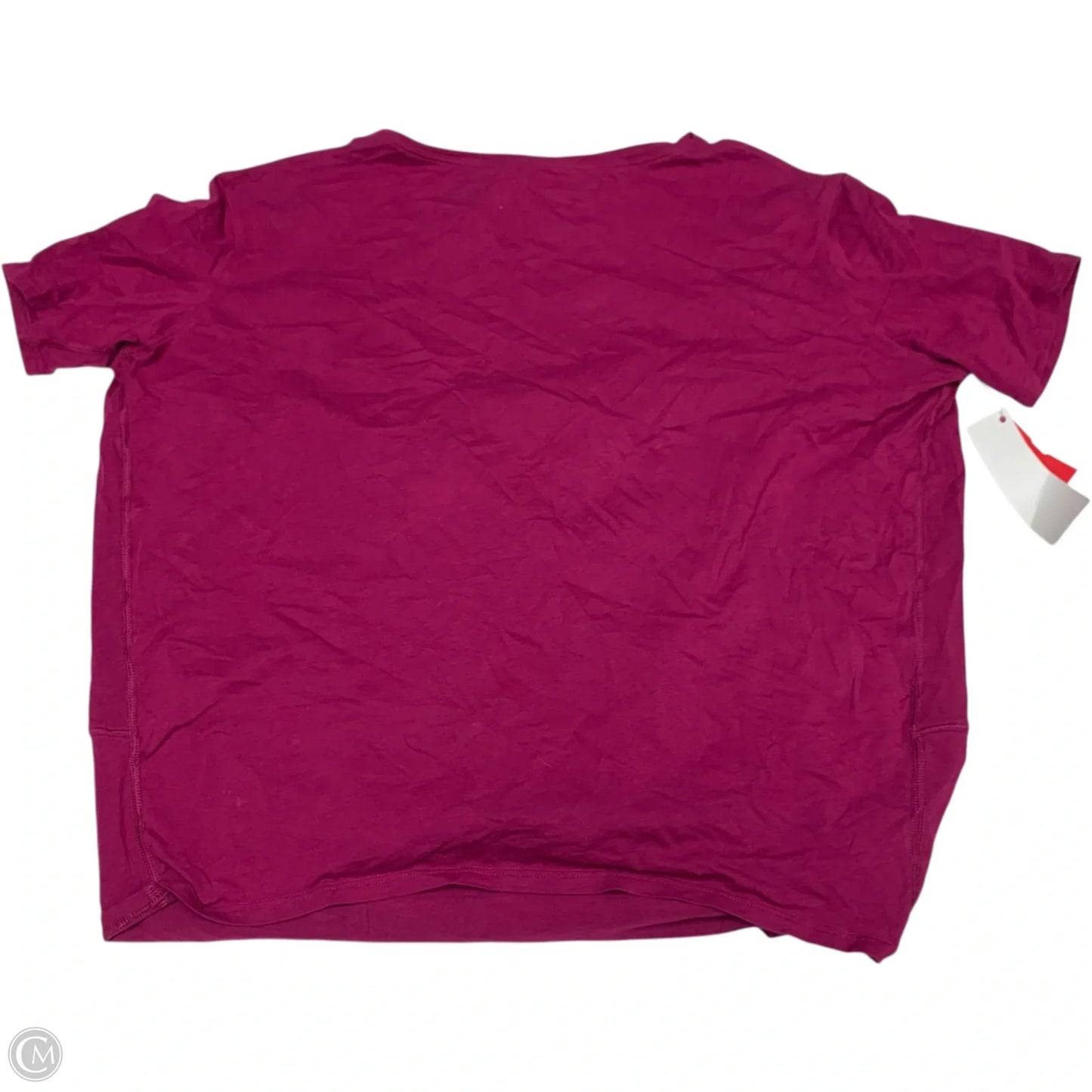 Athletic Top Short Sleeve By Lululemon In Purple, Size: S