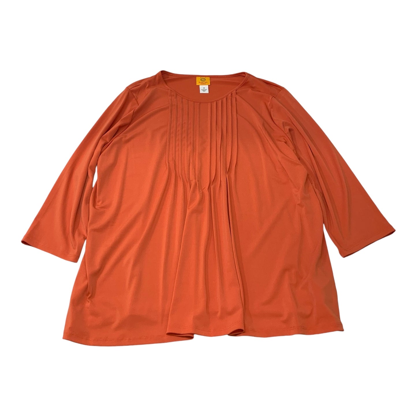 Top Long Sleeve By Ruby Rd In Orange, Size: 1x