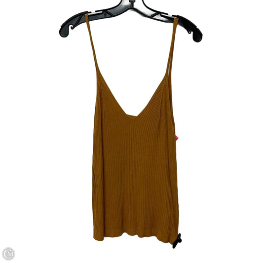 Top Sleeveless By Anthropologie In Yellow, Size: Xl