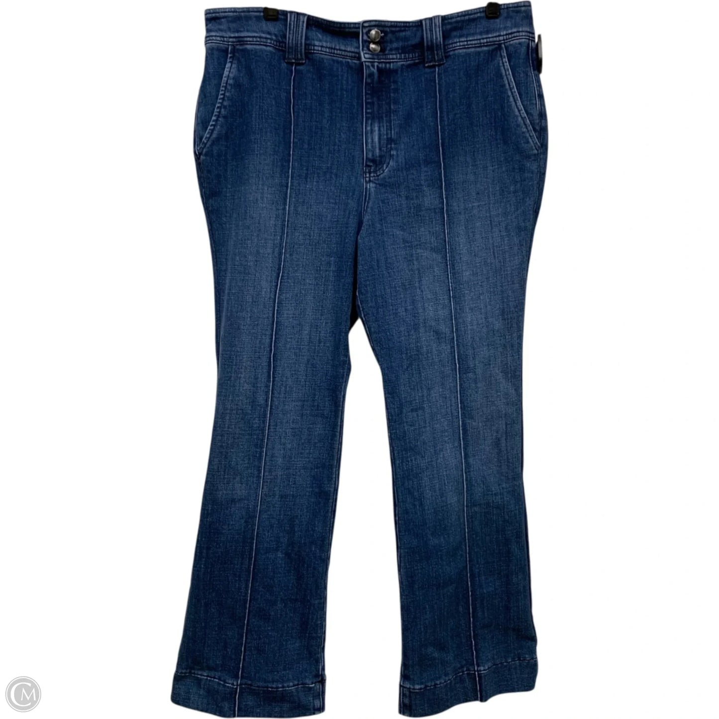 Jeans Flared By Talbots In Blue Denim, Size: 14p