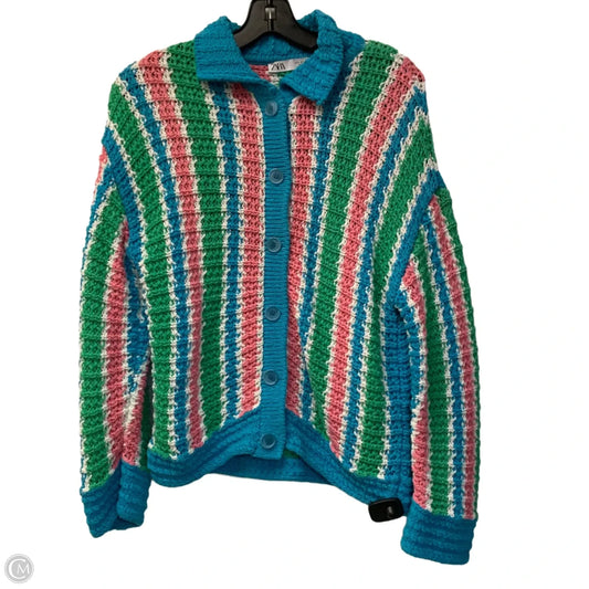 Sweater Cardigan By Zara In Multi-colored, Size: S