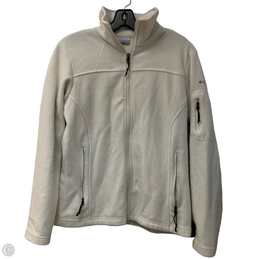 Jacket Fleece By Columbia In White, Size: S