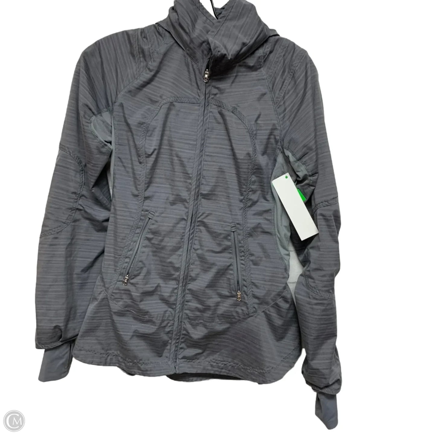 Athletic Jacket By Lululemon In Grey, Size: Xs