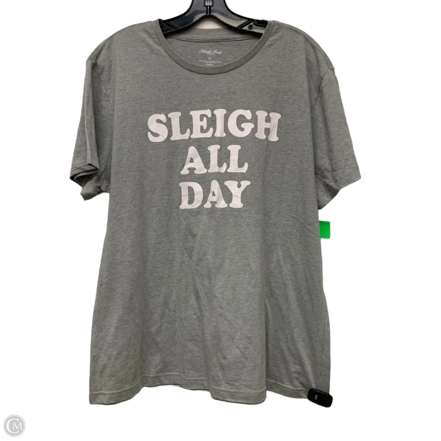 Top Short Sleeve By North Pole Trading Co. In Grey, Size: Xl