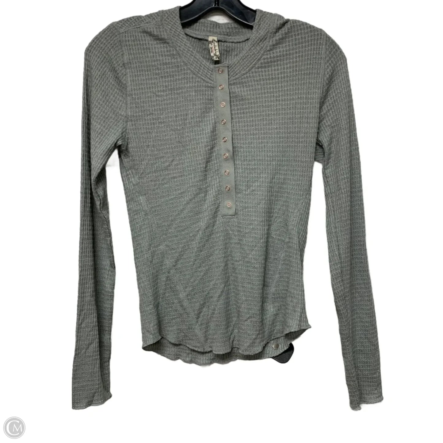 Top Long Sleeve By Free People In Grey, Size: M