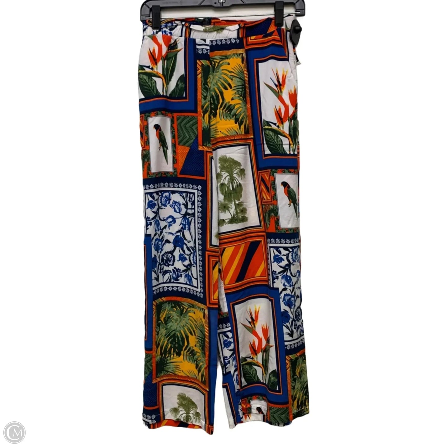 Pants Wide Leg By Crosby In Blue & Red & White, Size: M