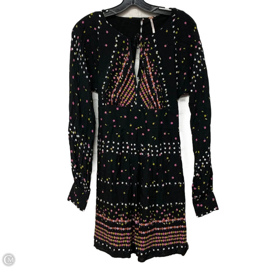 Dress Casual Short By Free People In Black & Pink, Size: S