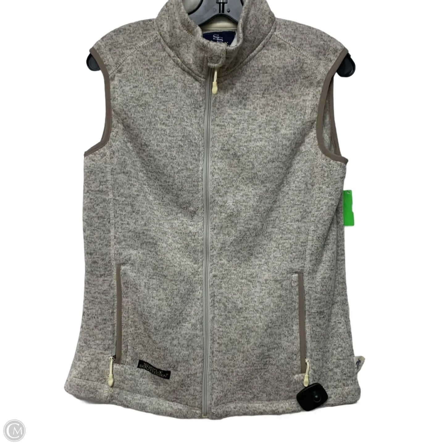 Vest Fleece By Simply Southern In Beige, Size: M