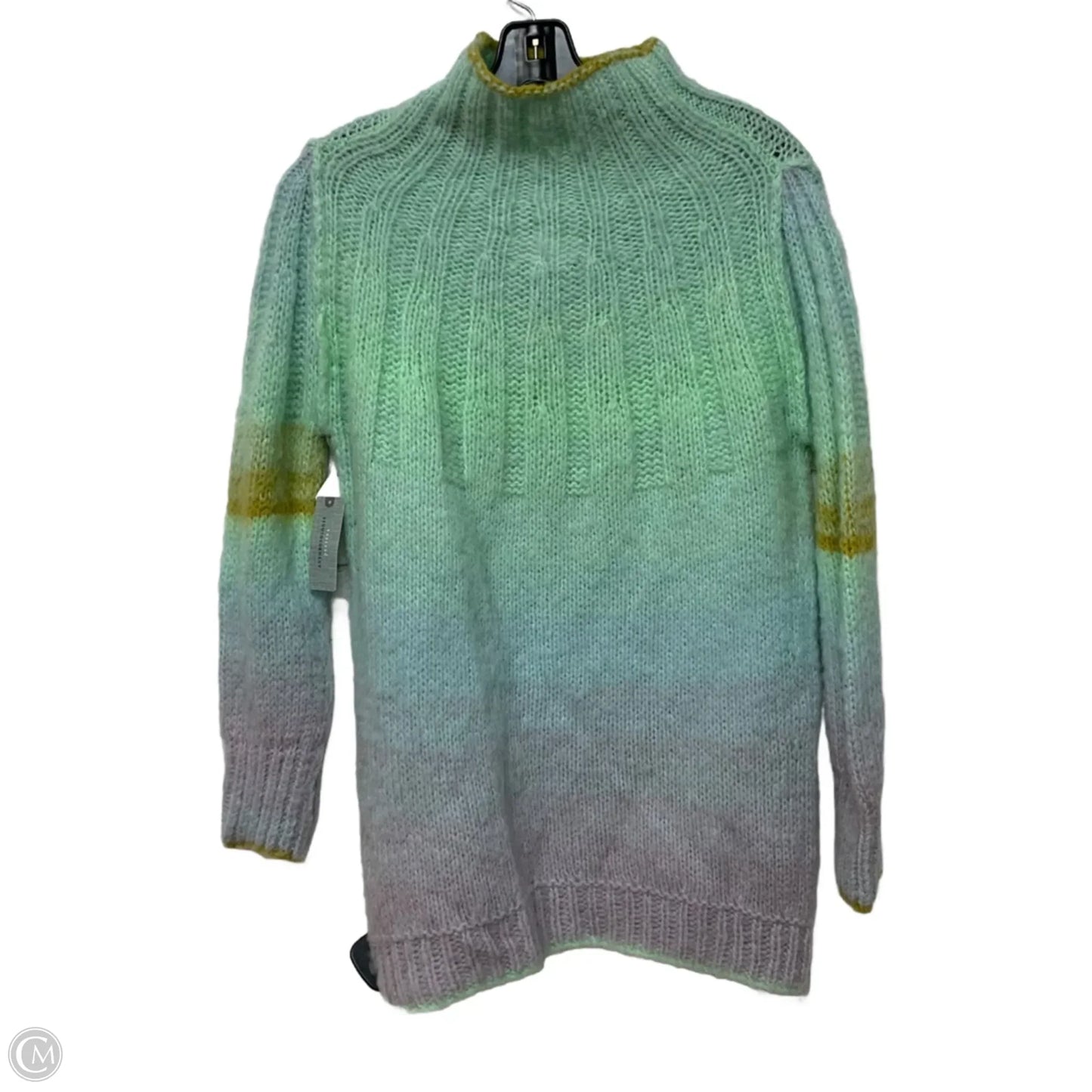 Sweater By Anthropologie In Green & Purple, Size: Xsp