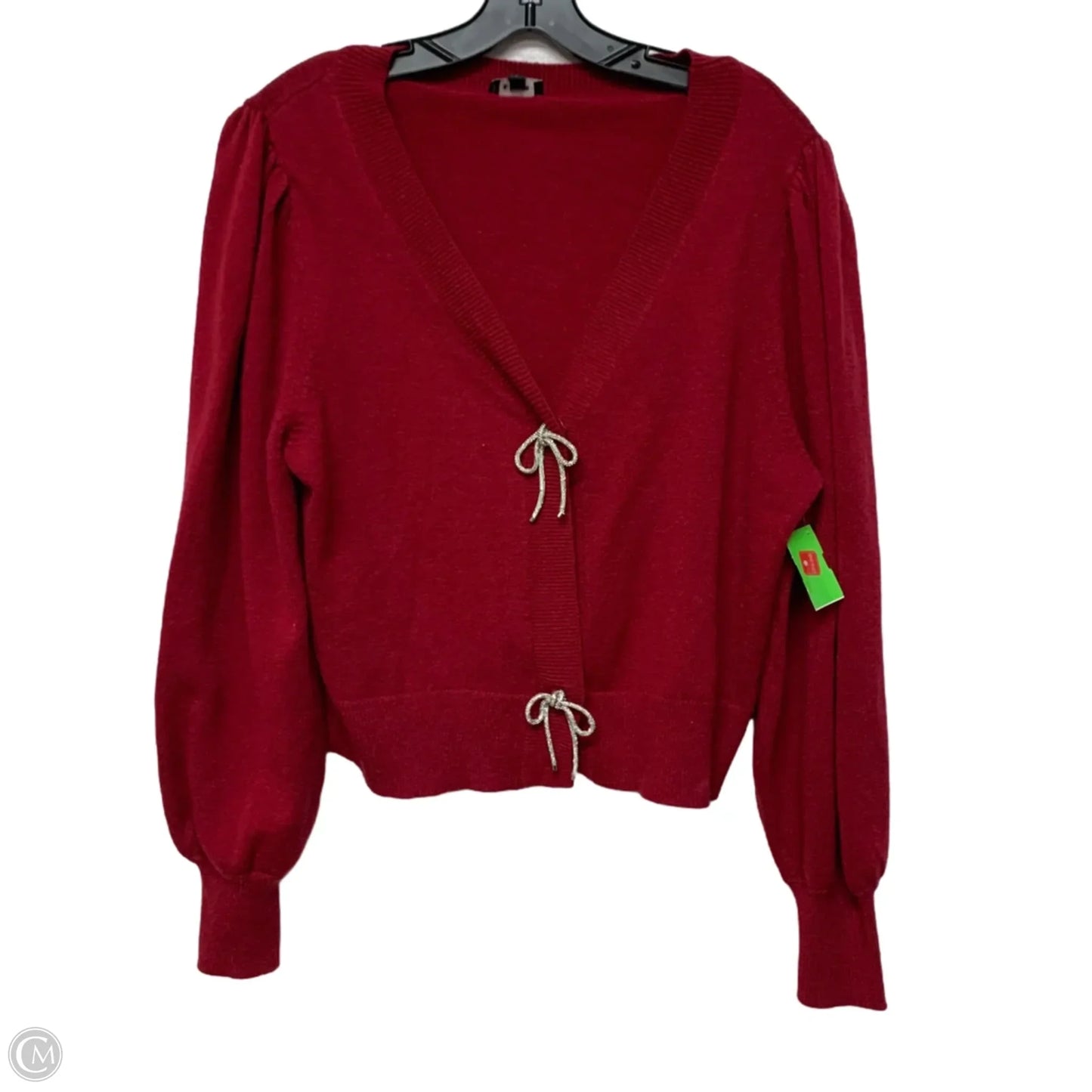 Cardigan By Express In Red, Size: L