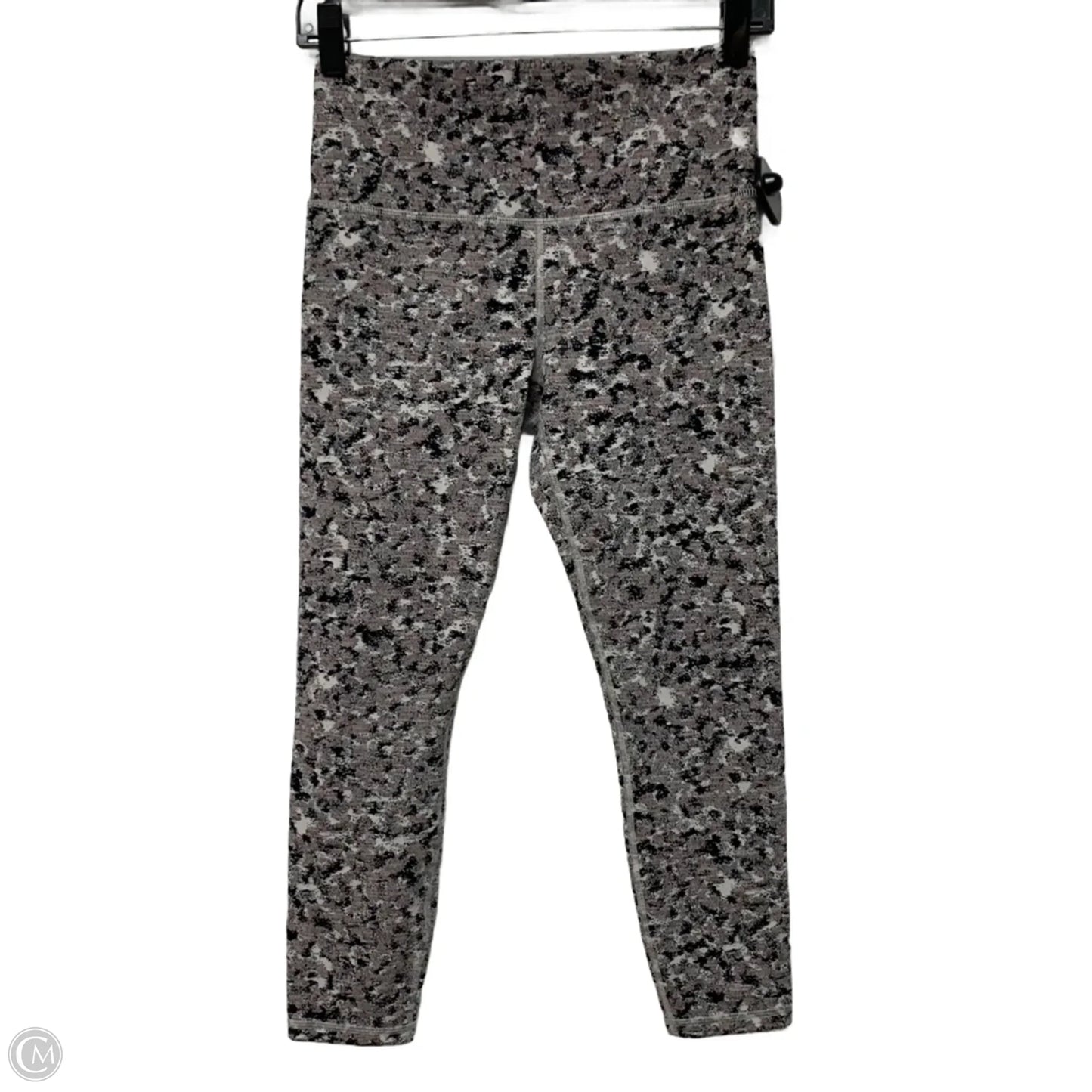 Athletic Leggings By Athleta In Black & Grey, Size: S