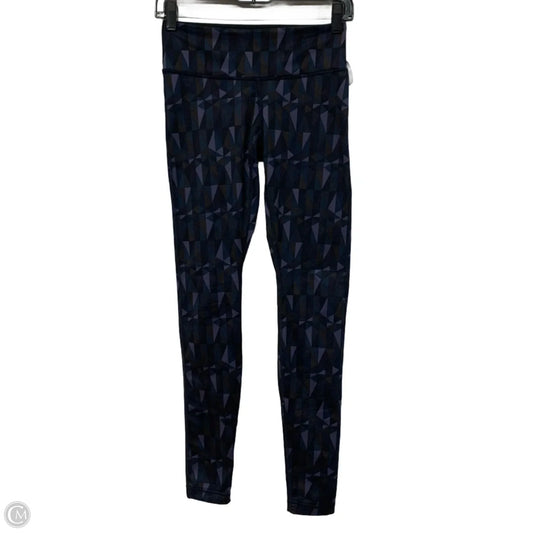 Athletic Leggings By Lululemon In Black & Purple, Size: S