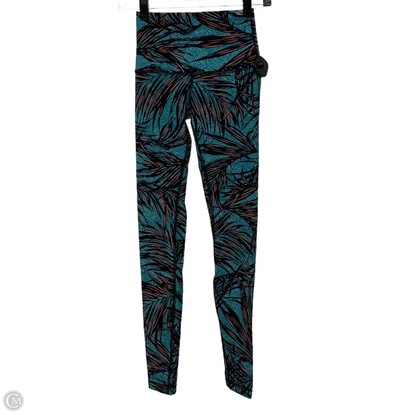 Athletic Leggings By Lululemon In Black & Blue, Size: S