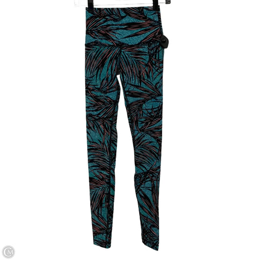 Athletic Leggings By Lululemon In Black & Blue, Size: S