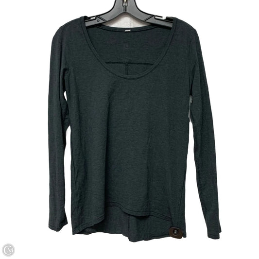 Athletic Top Long Sleeve Crewneck By Lululemon In Grey, Size: S