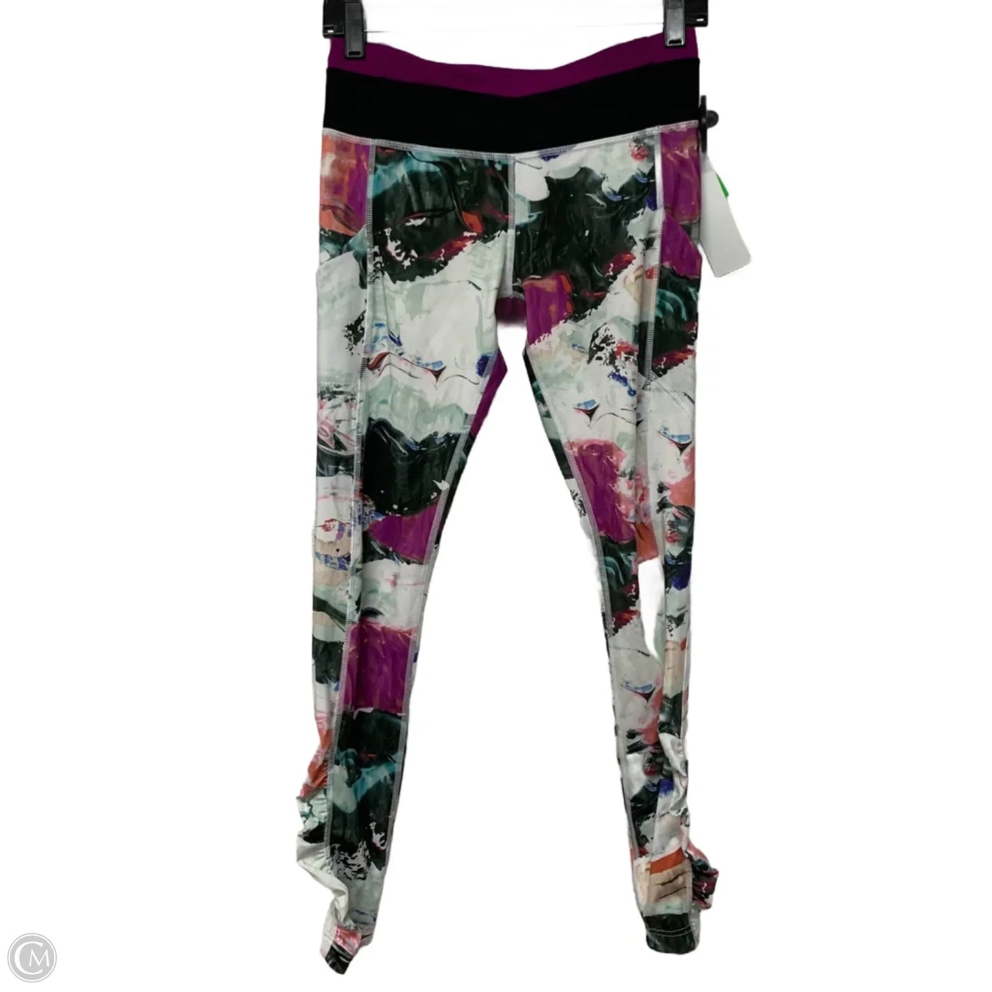 Athletic Leggings By Lululemon In Purple & White, Size: S