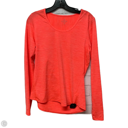 Athletic Top Long Sleeve Crewneck By Athleta In Orange, Size: M