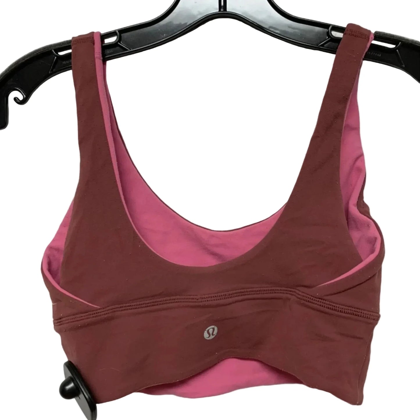 Athletic Bra By Lululemon In Pink & Red, Size: S