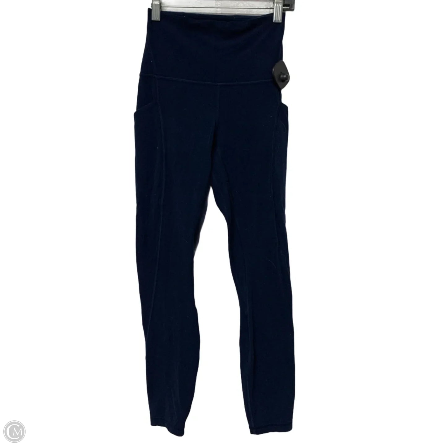 Athletic Leggings By Lululemon In Navy, Size: Xs