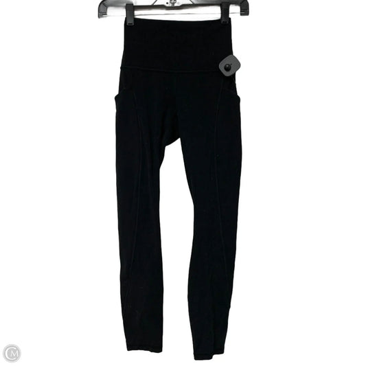 Athletic Leggings By Lululemon In Black, Size: Xs