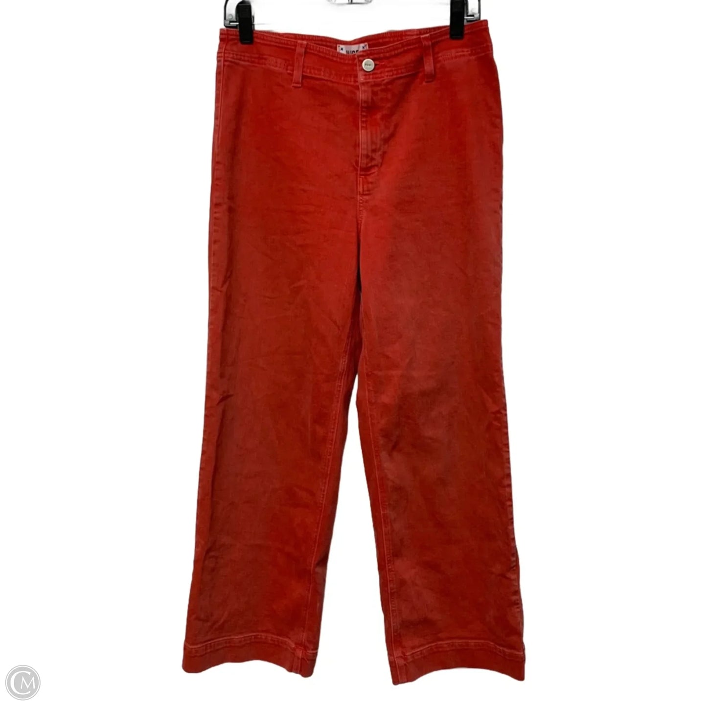 Jeans Wide Leg By Paige In Red Denim, Size: 8