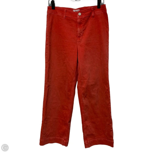 Jeans Wide Leg By Paige In Red Denim, Size: 8