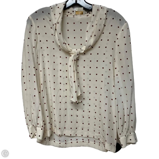 Blouse Designer By Kate Spade In Cream, Size: S