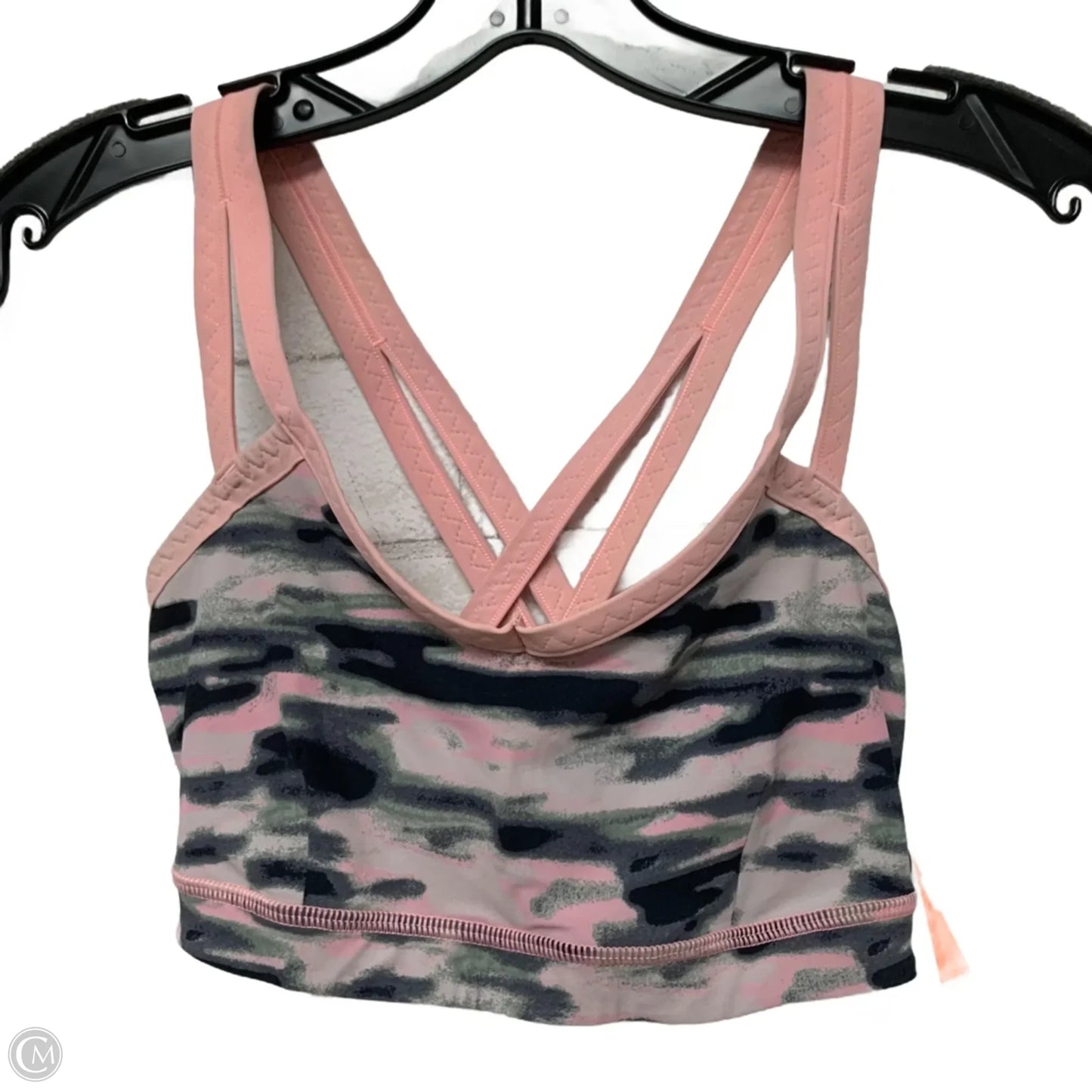 Athletic Bra By Lululemon In Grey & Pink, Size: S