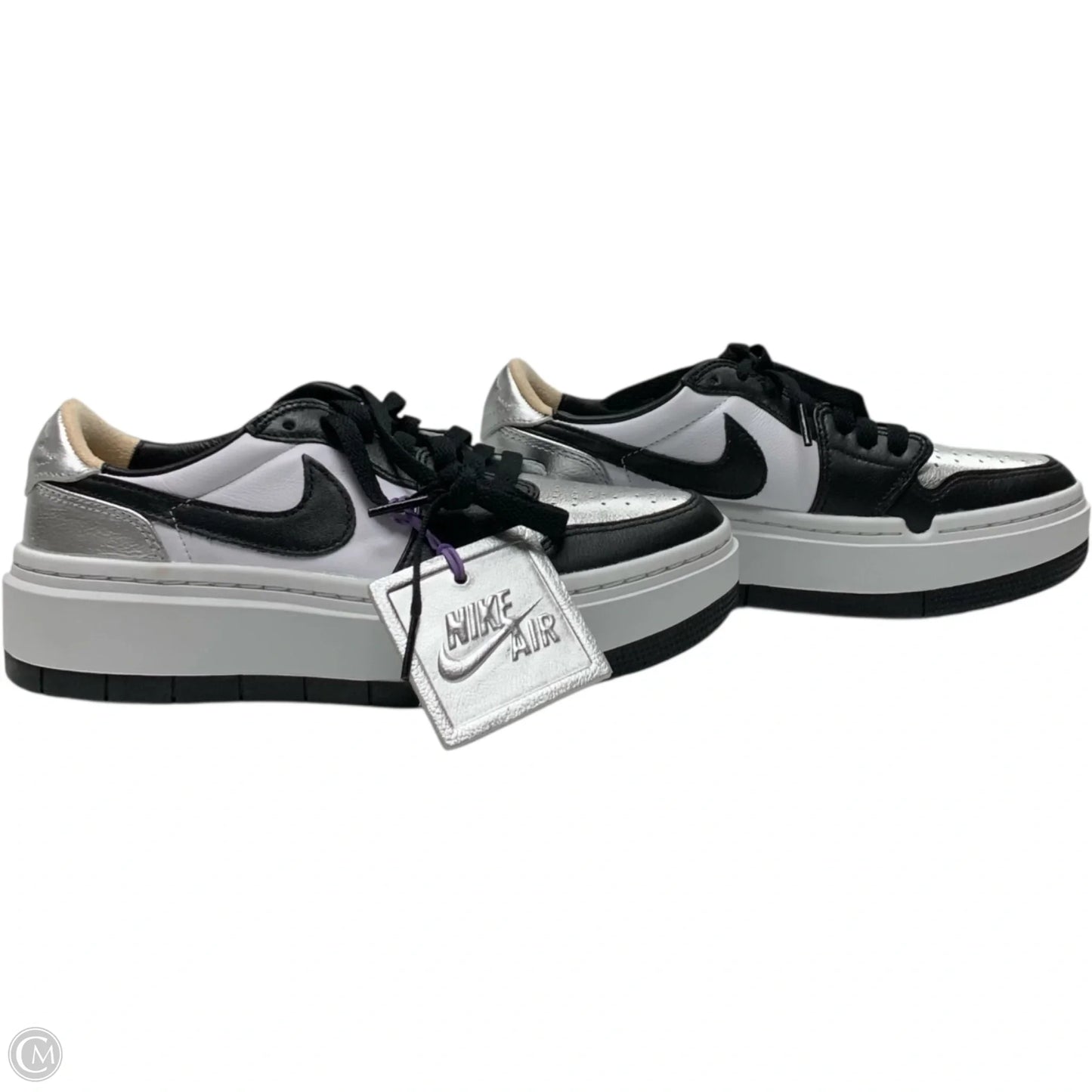 Shoes Sneakers By Nike In Black & Silver, Size: 7