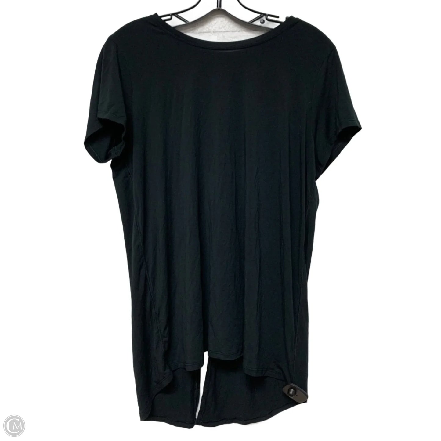 Athletic Top Short Sleeve By Lululemon In Black, Size: S