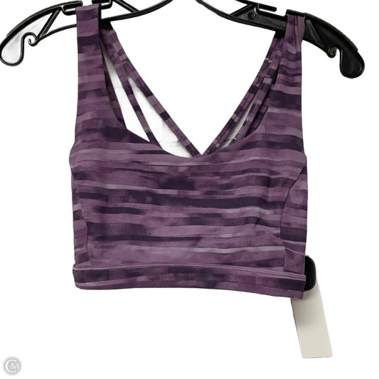 Athletic Bra By Lululemon In Purple, Size: M