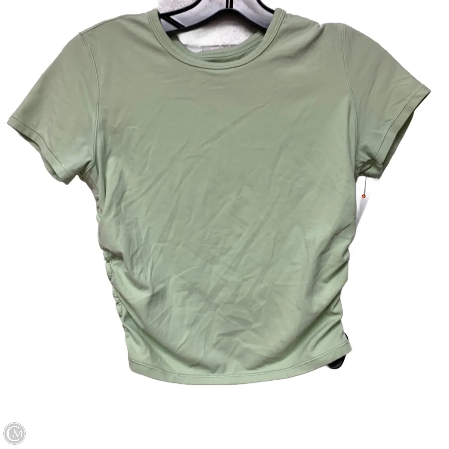 Athletic Top Short Sleeve By Lululemon In Green, Size: S