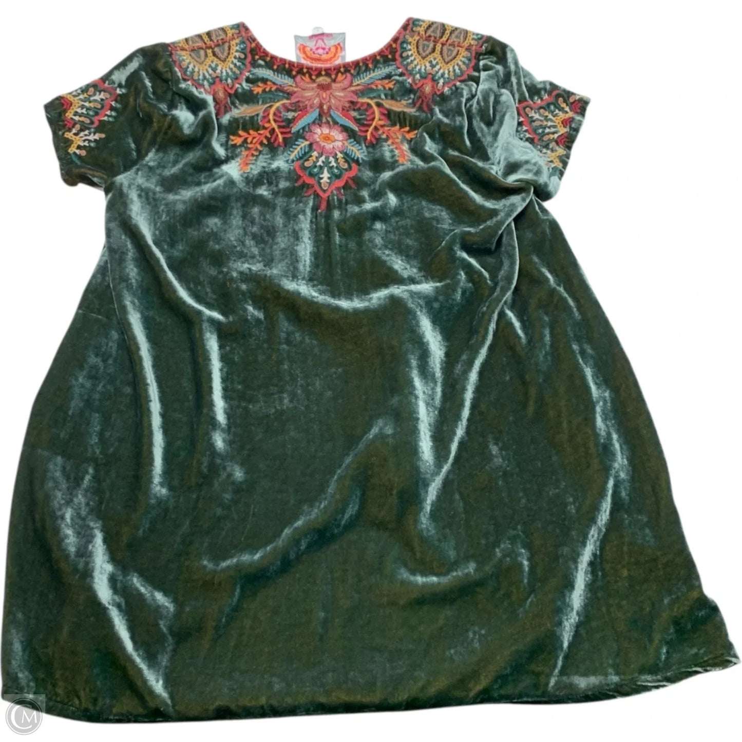 Tunic Designer By Johnny Was In Green, Size: S