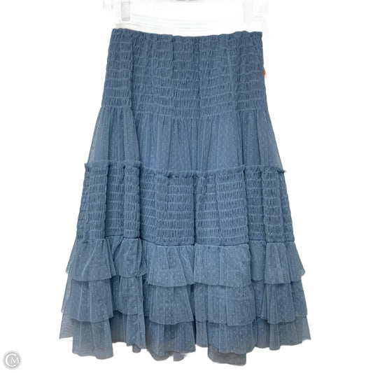 Skirt Midi By Maeve In Blue, Size: Xs