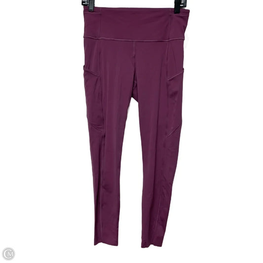 Athletic Leggings By Lululemon In Purple, Size: M