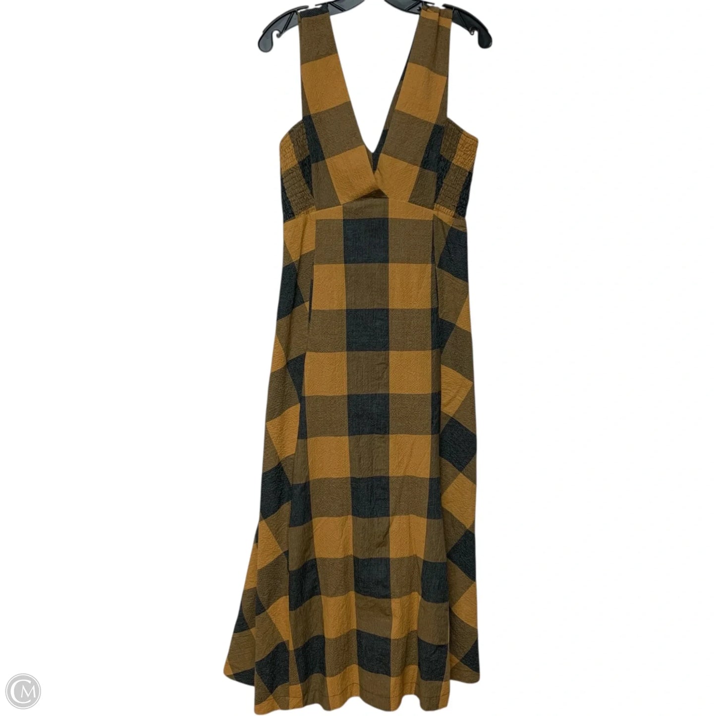 Dress Casual Maxi By Maeve In Blue & Yellow, Size: Xs