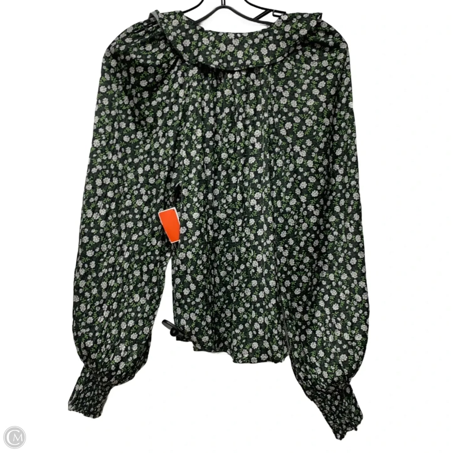 Top Long Sleeve By Anthropologie In Black & White, Size: Xs